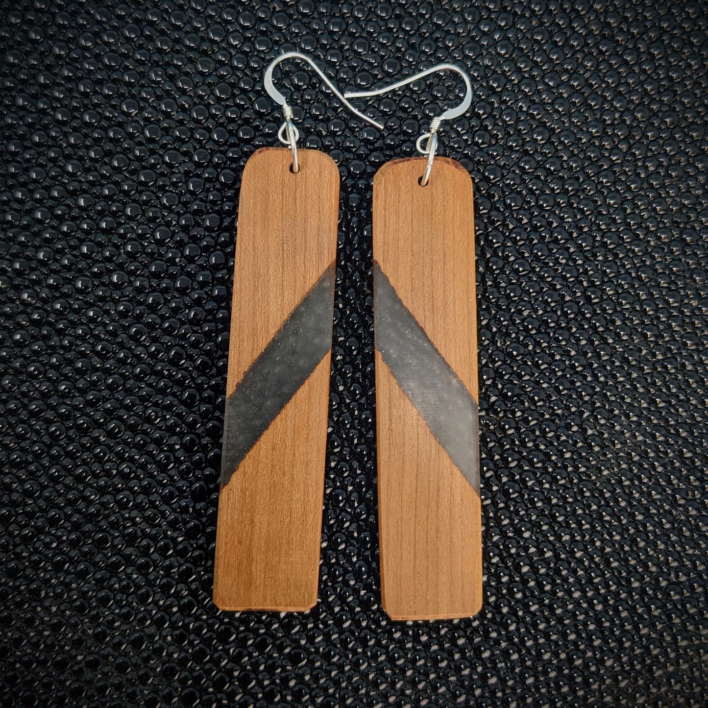 Birch Rectangle Dangle Earrings