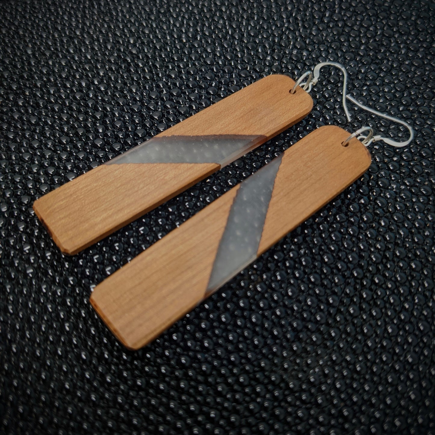 Birch Rectangle Dangle Earrings