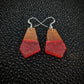 Red Points Dangle Earrings