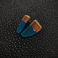 Turquoise Rounded Point Stud Earrings