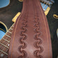 Sunrise Tooled Leather Guitar Strap