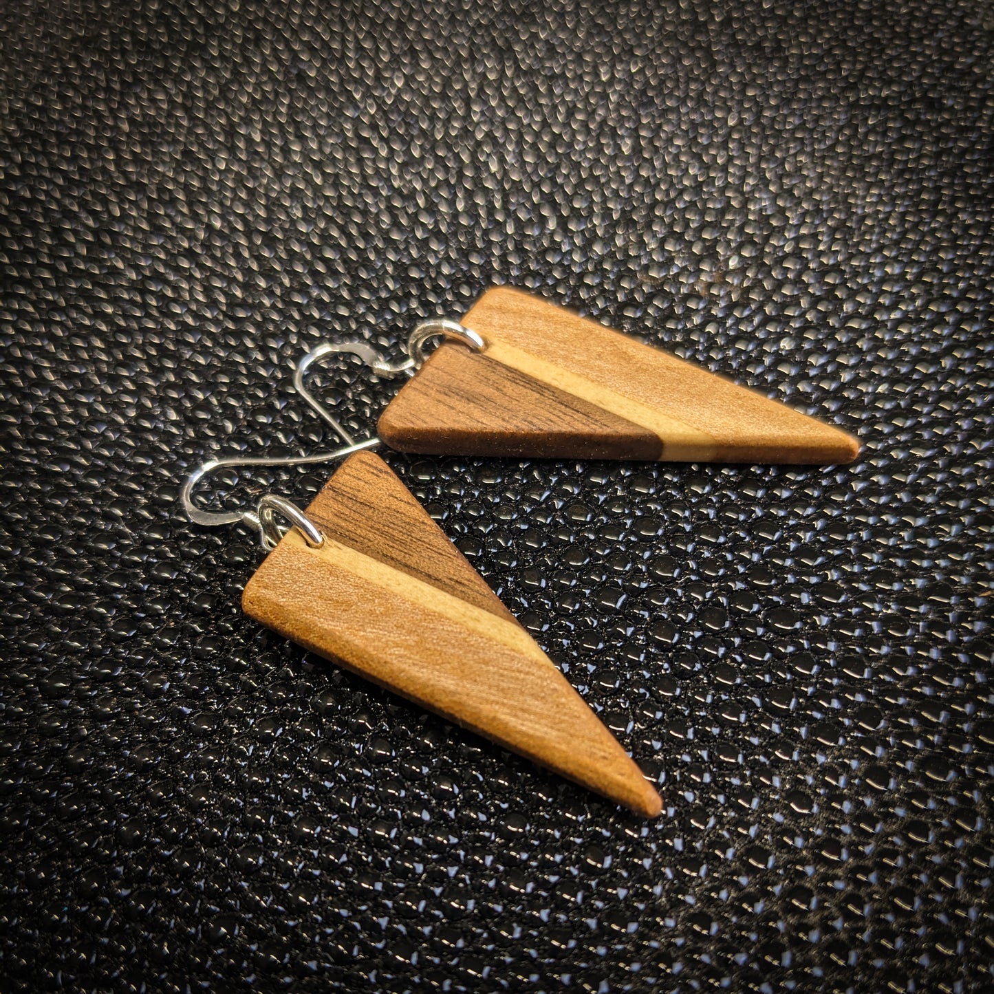 Striped Point Dangle Earrings