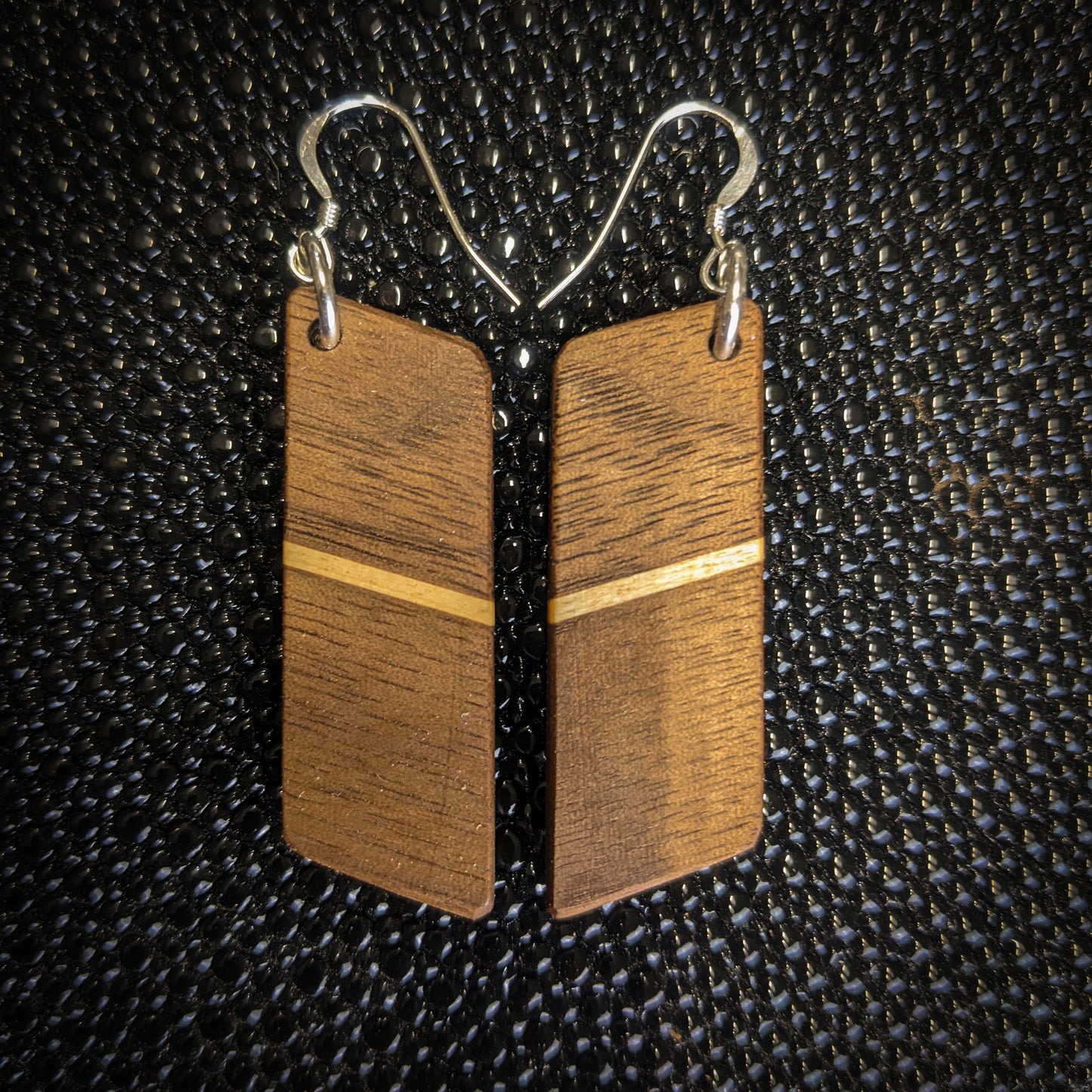 Thin Diagonal Dangle Earrings