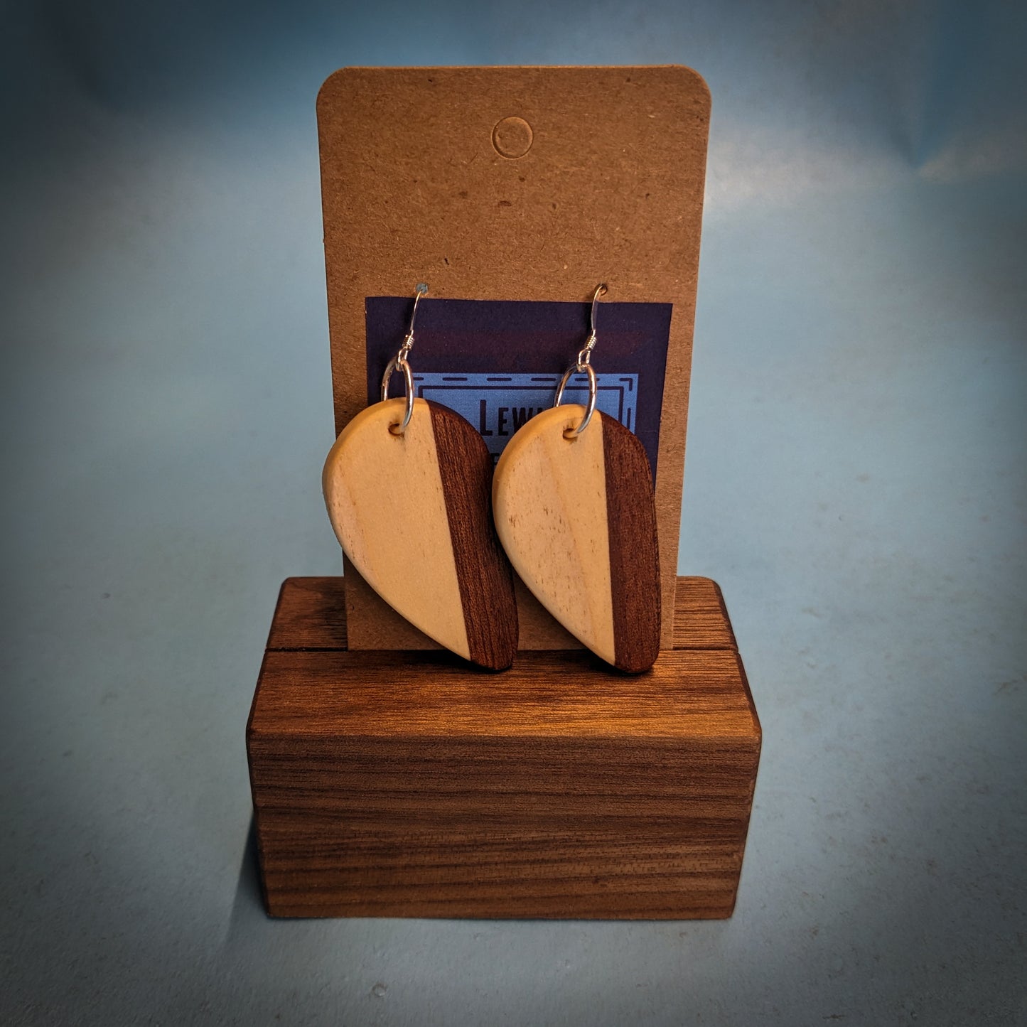 Poplar Heart Dangle Earrings