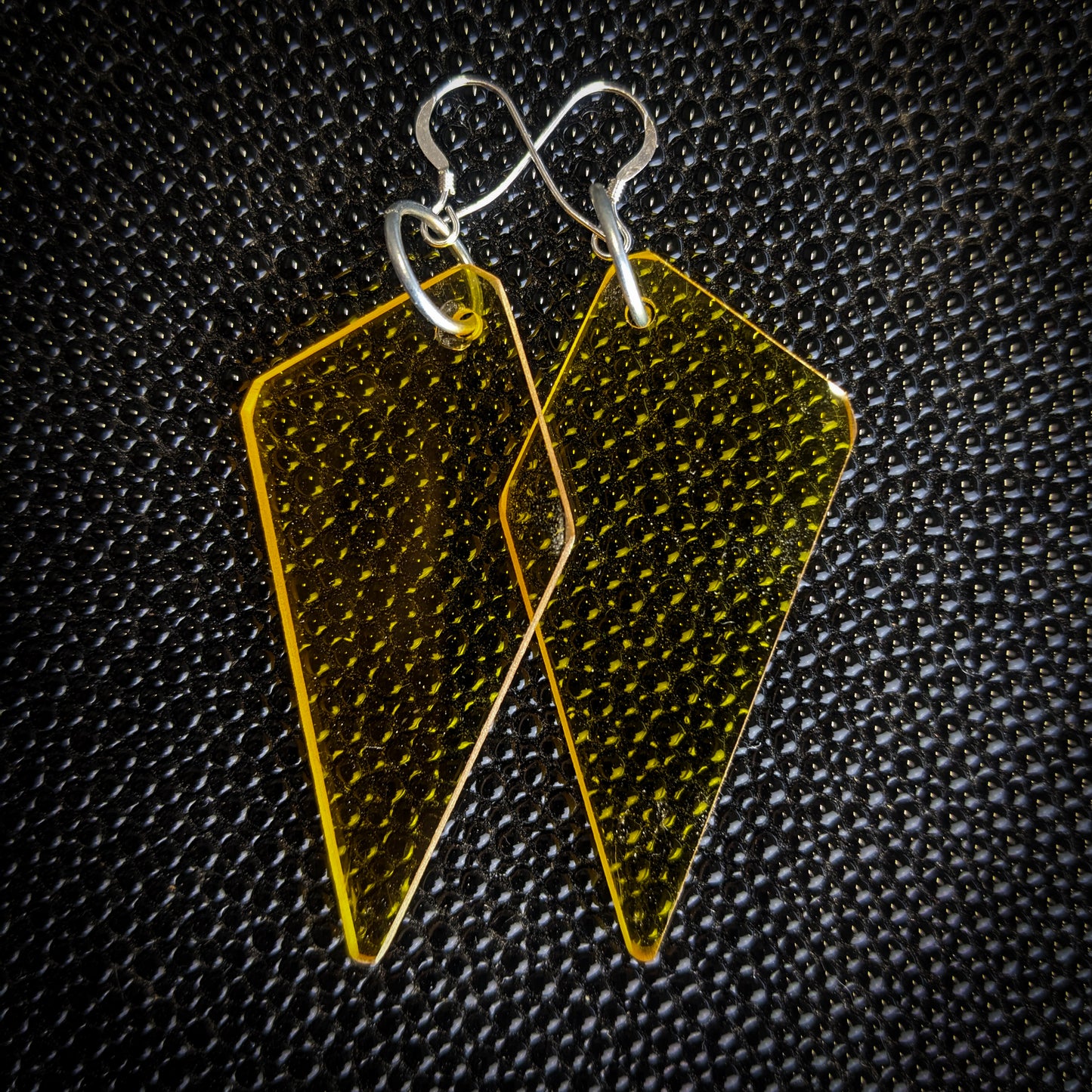 Yellow Shard Dangle Earrings