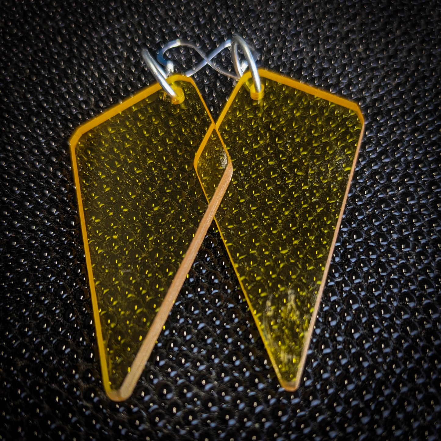 Yellow Shard Dangle Earrings