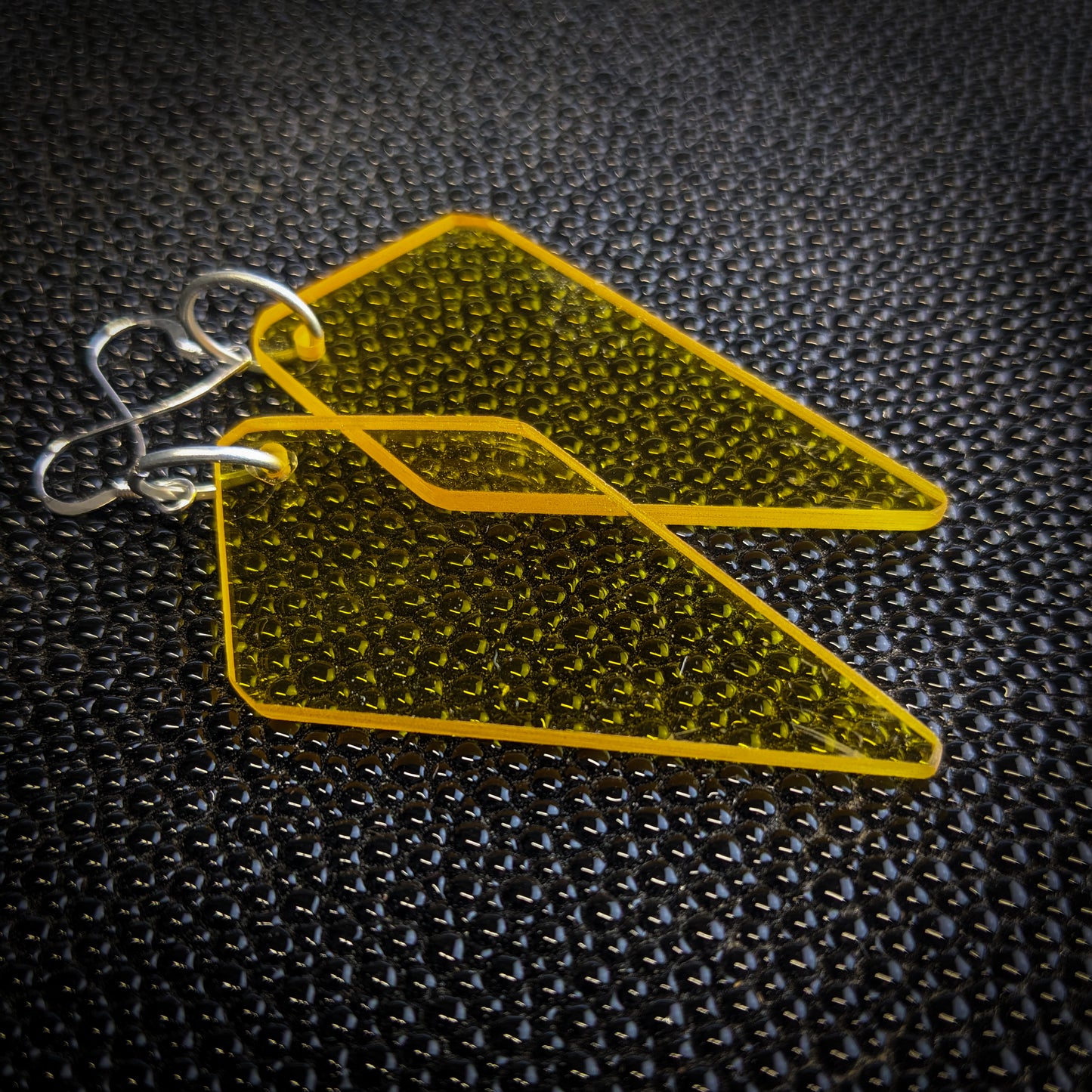 Yellow Shard Dangle Earrings