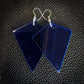 Dark Blue Kite Dangle Earrings