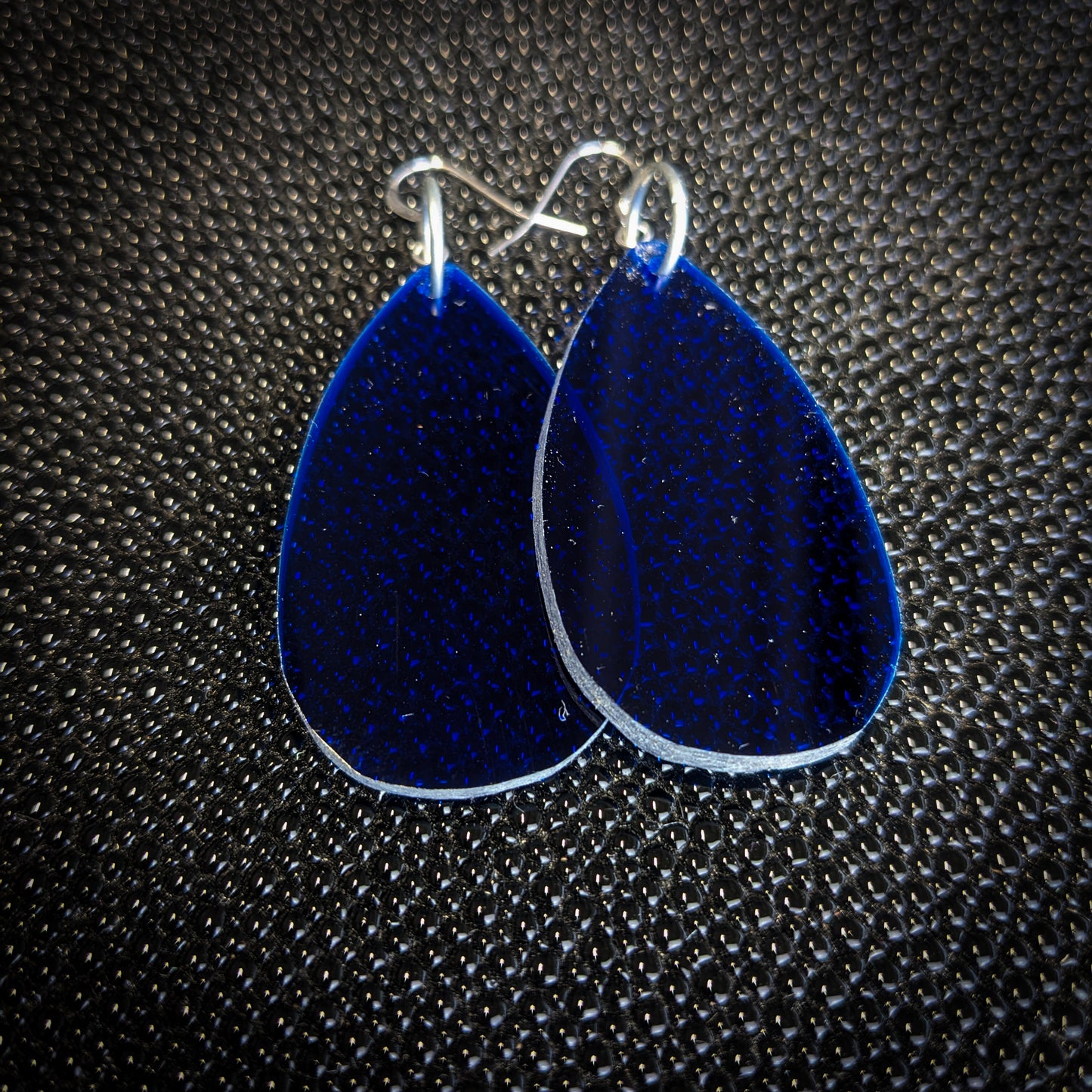 Dark Blue Drop Dangle Earrings