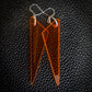 Orange Spears Dangle Earrings