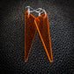 Orange Spears Dangle Earrings