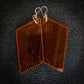 Orange Slants Dangle Earrings