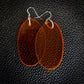 Orange Oval Dangle Earrings