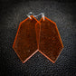 Orange Gemstone Dangle Earrings