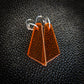 Orange Point Dangle Earrings