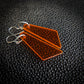 Orange Point Dangle Earrings