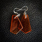 Orange Skews Dangle Earrings