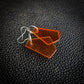 Orange Skews Dangle Earrings