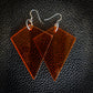 Orange Kite Dangle Earrings