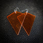 Orange Kite Dangle Earrings