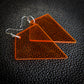 Orange Kite Dangle Earrings