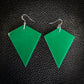 Green Kite Dangle Earrings