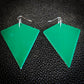 Green Kite Dangle Earrings