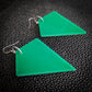 Green Kite Dangle Earrings