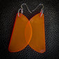 Neon Orange Slices Dangle Earrings