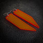 Neon Orange Shards Dangle Earrings