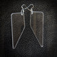Clear Shard Dangle Earrings
