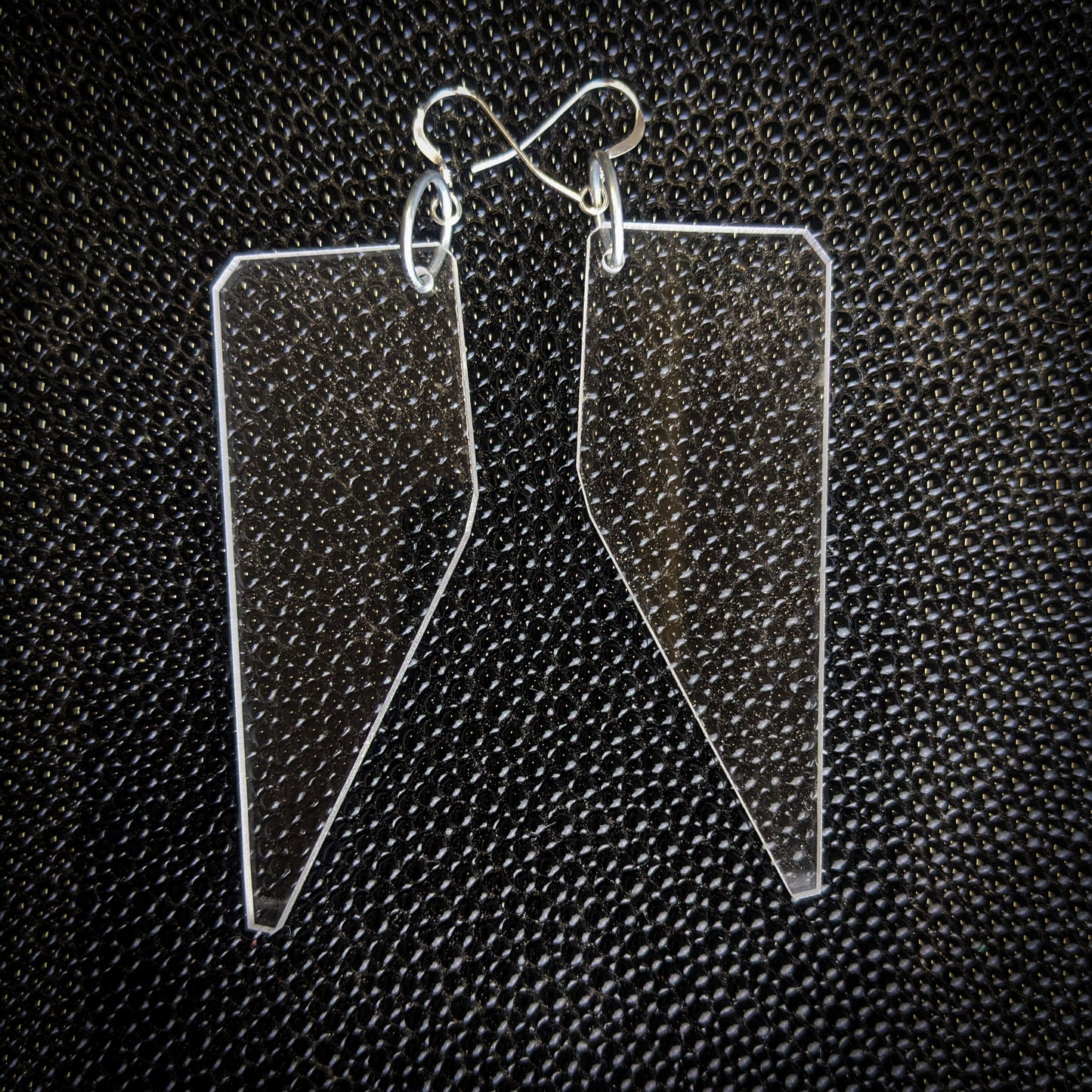 Clear Shard Dangle Earrings