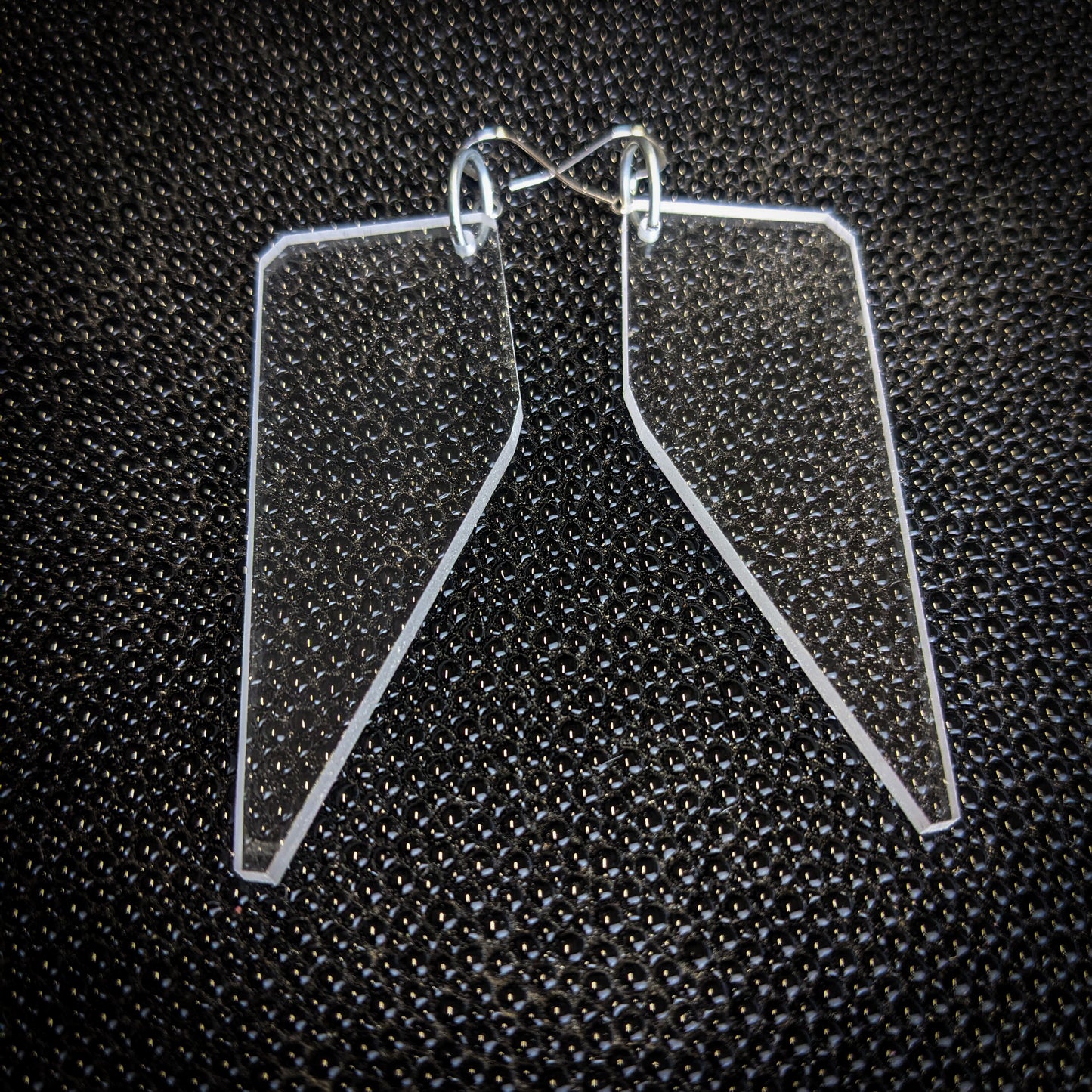 Clear Shard Dangle Earrings