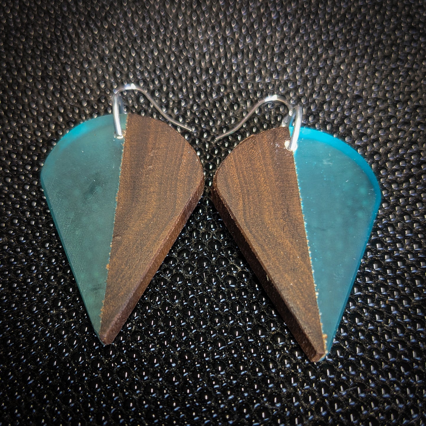 Turquoise Shield Dangle Earrings