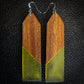 Big Yellow Slant Dangle Earrings