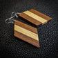 Wide Stripe Dangle Earrings