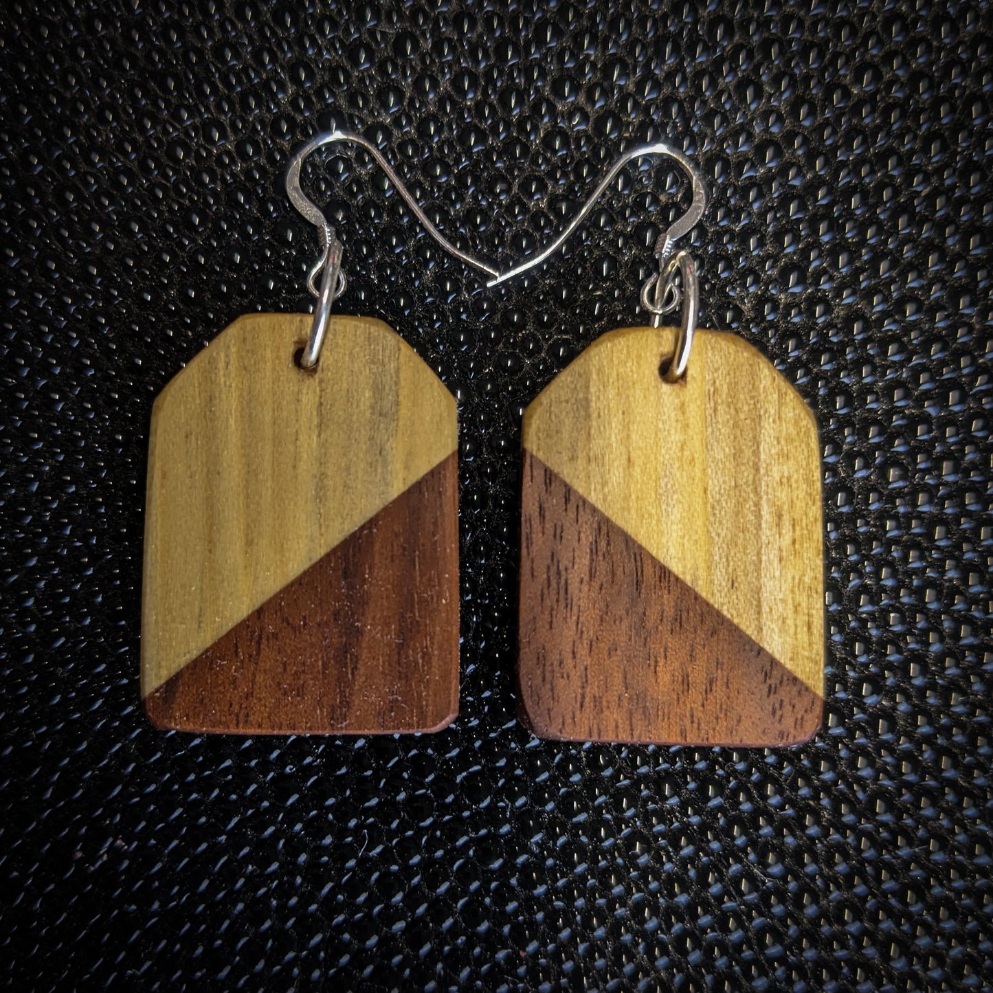 Diagonal Tag Dangle Earrings