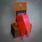 Neon Orange Shards Dangle Earrings